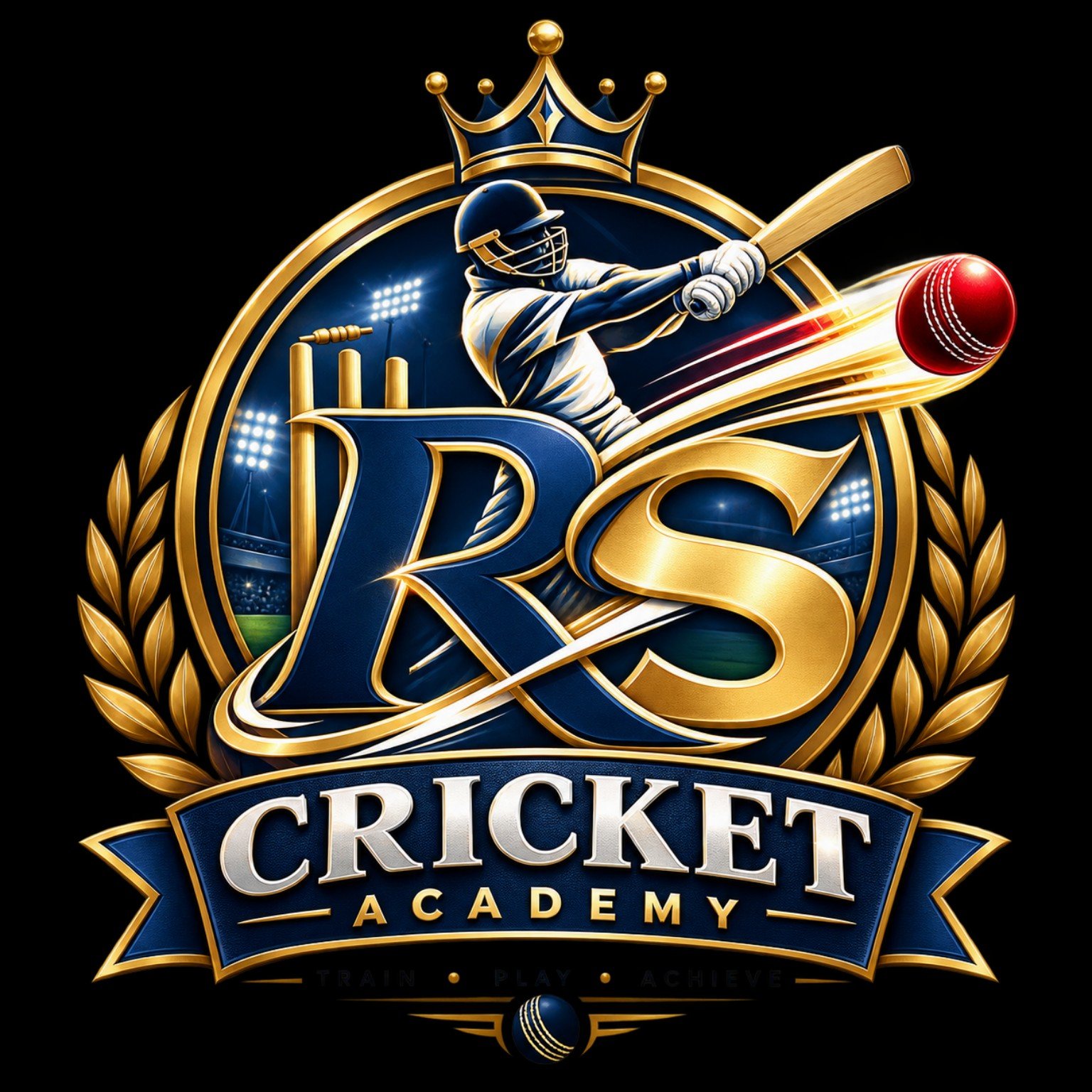 R S Cricket Academy emblem